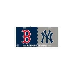  Yankees/Red Sox House Divided License Plate Sports 