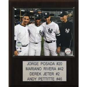  MLB Core Four New York Yankees Player Plaque Sports 
