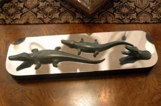 River Alligators By Loet Vanderveen Bronze #2  