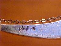 PHYLLIS JACOBS CALIF 50s STERLING PEARL CRADLE NECKLACE  