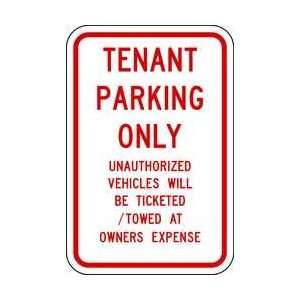  Parking Sign,tenant Parking Only   LYLE 