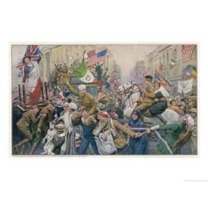   the End of World War One Giclee Poster Print by Franz Lesshaft, 18x24