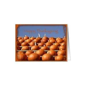 Thanksgiving Dinner Invitation   Orange Autumn Pumpkins Card
