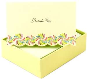   Pink Wallflower Thank You Notes by Galison Books