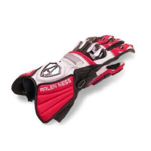  Arlen Ness GP Black/Red/White Medium Gloves Automotive