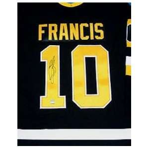  Signed Ron Francis Uniform   Pittsburgh Penguins Retro Cup 