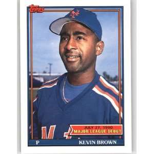  1991 Topps Debut 90 #22 Kevin D. Brown   New York Mets (MLB Debut 