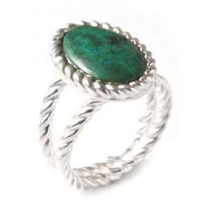  Chrysocolla cocktail ring, Alluring Jewelry