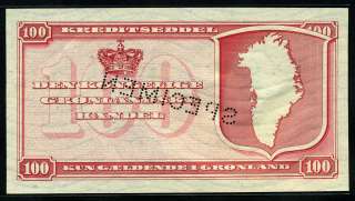 Greenland 1953, 100 Kroner, Specimen, P21s, UNC  