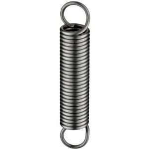  Wire Extension Spring, Steel, Inch, 0.42 OD, 0.055 Wire Size, 1.5 