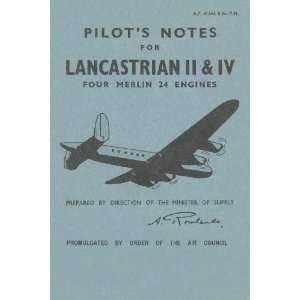  Avro Lancastrian Aircraft Pilots Notes Manual Sicuro 
