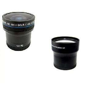  NIKON D3000 D5000 0.18X Wide Angle Fisheye Lens & 4.5X 