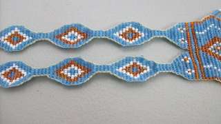 GRAPHIC Antique Plains? Native American Beaded Necklace Great Colors 