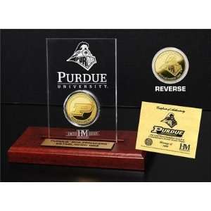 Purdue University 24KT Gold Coin Etched Acrylic