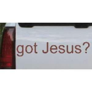 Got Jesus Christian Car Window Wall Laptop Decal Sticker    Brown 32in 