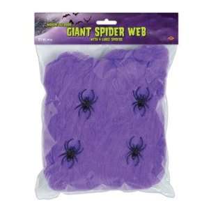  Spider Web Giant Special Effects Purple with (4) 2in 