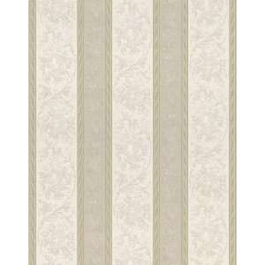  Brewster 430 7016 Textured Weaves Scroll Stripe Wallpaper 