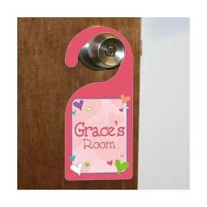  New Baby Shes All Heart Personalized Doorhanger 