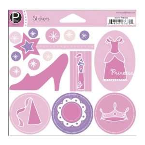  Cardstock Stickers 6X6 Princess Images