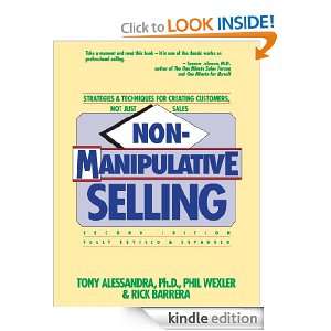 Non Manipulative Selling Dr. Tony Alessandra  Kindle 