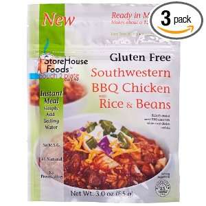 StoreHouse Foods Gluten Free Southwestern BBQ Chicken with Rice and 