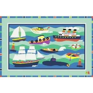  Boats & Bouys Rug 19x29