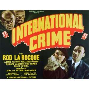 International Crime Movie Poster (11 x 14 Inches   28cm x 36cm) (1938 