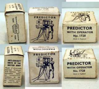   vintage lead ENEMY AIRCRAFT PREDICTOR WITH OPERATOR No.1728 BOXED