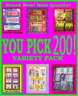   binder sleeves pages VARIETY PACK DESIGNED YOUR WAY MIX & MATCH
