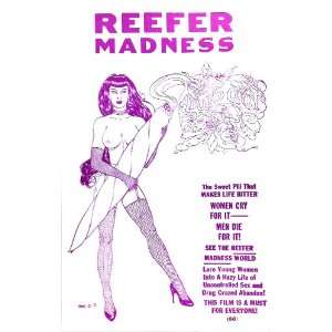 Reefer Madness 14x22 Vintage Style Poster Everything 