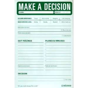  Make a Decision Notepad