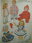 Vintage Cloth Doll Pattern 1800s Style Clothing  