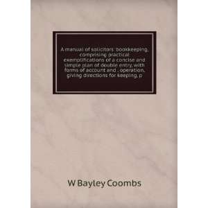   giving directions for keeping, p W Bayley Coombs  Books