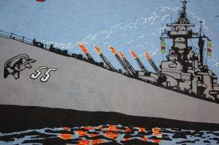 XL * vtg 80s USS NORTH CAROLINA wilmington shirt * SCREEN STARS 