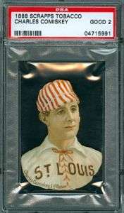 1888 Scrapps Tobacco   Charles Comiskey   PSA 2    St. Louis Browns 