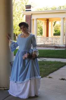 Colonial Revolution 18th Century Rococo Blue Ball Dress Gown POTC 