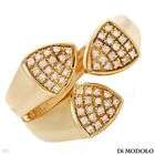 New Authentic DI MODOLO 18K Yellow Gold Diamond Ring