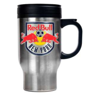 New York Red Bulls MLS 16oz Stainless Steel Travel Mug  