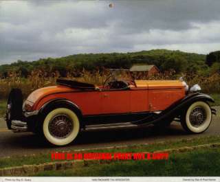 1930 Packard 734 Speedster rare classic car print  