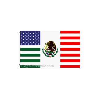 3x5 Foot Polyester USA Mexico Friendship Flag 