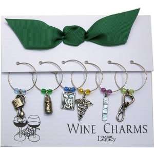  Medical Wine Charms   Set of 6