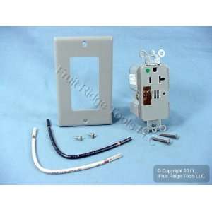   Gray Hospital Grade LED Surge Receptacle Outlet w/ ALARM 20A 8381 GY