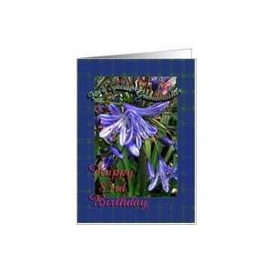  83rd Birthday Grandmother Purple Lilies Card Health 