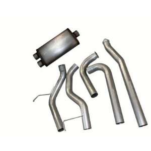 Bully Dog 84000 3.5 Aluminized Steel Cat Back Single Exhaust Kit with 
