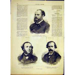   Portrait Camescasse Police Wurtz Berthelot Print 1881