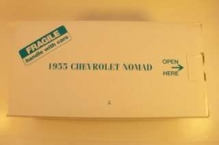 1955 CHEVY NOMAD STATION WAGON DIE CAST CAR DANBURY MINT 124 SCALE W 