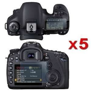    5 Pack Screen Protector Guard For Canon Eos 7D