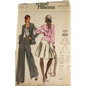  Vogue 8698 Sewing Pattern Misses Jacket,Blouse,Skirt and 