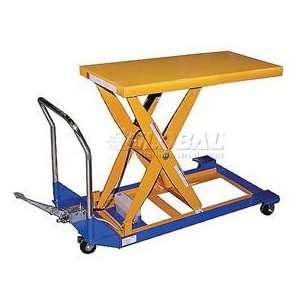  Foot Operated Mobile Scissor Lift Table 48x24 1500 Lb 