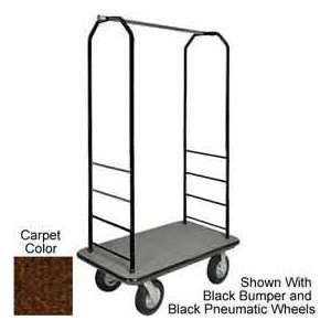  Easy Mover Bellman Cart Black, Brown Carpet, Gray Bumper 